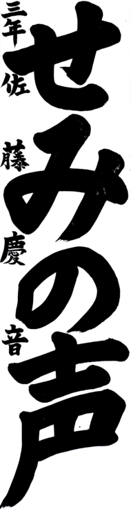 仙台市立柳生小学校 3年 佐藤  慶音